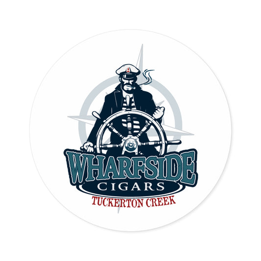 Wharfside Cigars Accessories | Round Stickers, Indoor\Outdoor - Captain